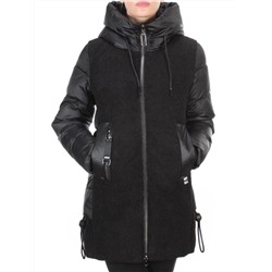 D6816 BLACK Куртка зимняя женская  KARERSITER (200 гр. холлофайбера)