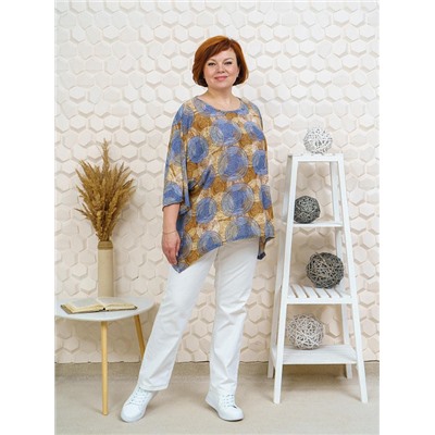 Блузка Алушта коричневый ИвК