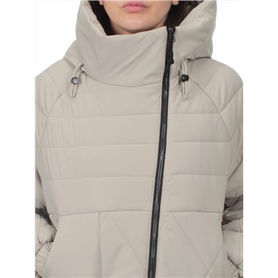 270 GRAY/BEIGE Куртка зимняя облегченная женская (верблюжья шерсть)