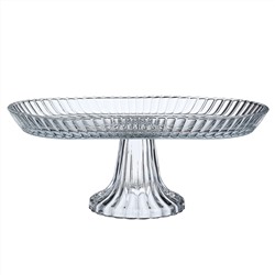 БЛЮДО НА НОЖКЕ ОВАЛЬНОЕ 28*14*12 СМ