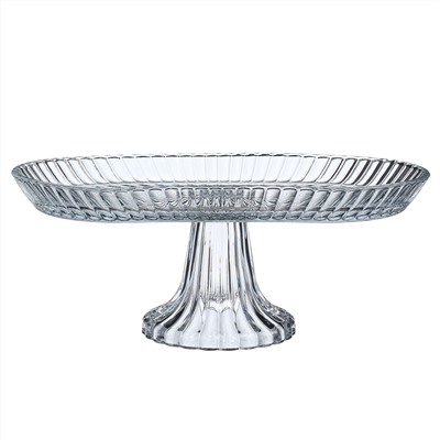 БЛЮДО НА НОЖКЕ ОВАЛЬНОЕ 28*14*12 СМ