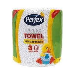 Полотенце бумажное BONI PERFEX серия DELUXE, 3 слоя, 35м