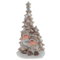 Фигурка декоративная с подсветкой "Дети"(3хААА, н/п), L23 W23 H44 см