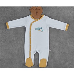 Комбинезон 12-18 месяцев для Младенцев Dodo Sarı 12-18 Ay Tulum - EcoCotton