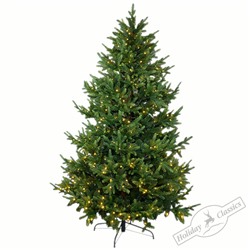 Ель "Делюкс" зеленая хвоя PE+PVC (300 LED огней) h=1,80 м d= 1,36 м