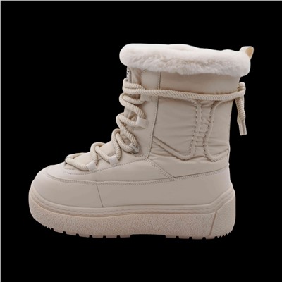 Дутики Q863-2 бежевые