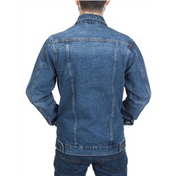 5925 BLUE Куртка джинсовая мужская JEANS FASHION (80% хлопок, 15% полиамид, 5% спандекс)