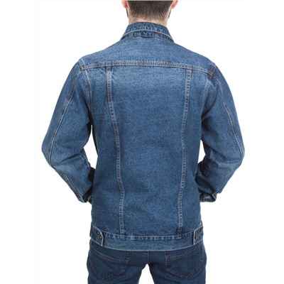 5925 BLUE Куртка джинсовая мужская JEANS FASHION (80% хлопок, 15% полиамид, 5% спандекс)