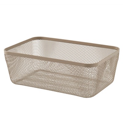 IKEA 365+ Korb für Lebensmittelaufbewahrung, Metall/hell graubraun, 30x20x11 cm