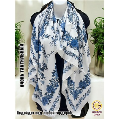 Платок шелковый большой "Парижанка" Арт 2428/47