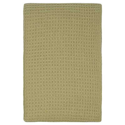 Плед из шерсти травянисто-зеленого цвета из коллекции Essential, 130х180 см