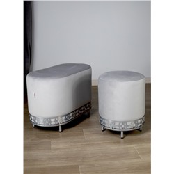 Банкетка SHT-B20-1
                        серое облако / хром лак