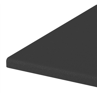 Столешница SHT-TT55 120/80  МДФ/АБС-пластик
                        черный