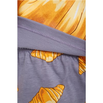 Пижама для девочки "Круассаны" арт. ПД-019-088