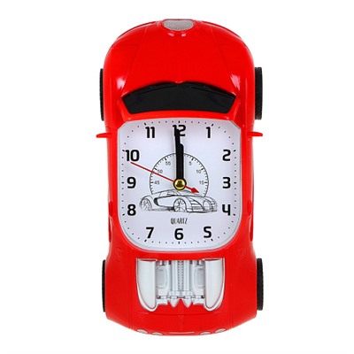 LADECOR CHRONO Будильник в виде машины 18х6х10см, 1хAA, пластик