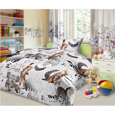 КПБ Кот-диджей яселька с простыней на резинке Трейд