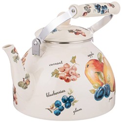 ЧАЙНИК AGNESS ЭМАЛИРОВАННЫЙ СЕРИЯ "ФРУКТЫ" 4 Л