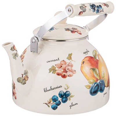 ЧАЙНИК AGNESS ЭМАЛИРОВАННЫЙ СЕРИЯ "ФРУКТЫ" 4 Л