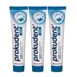Prokudent med Zahncreme 3st Медицинская зубная паста против кариеса и парадонтоза 125 г 3 шт