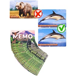 Мемо «Мир животных», 50 карт