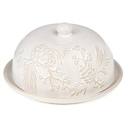 БЛЮДО СЕРВИРОВОЧНОЕ С КРЫШКОЙ КОЛЛЕКЦИЯ "PINE CONES", 19,6*19,6*10,5 СМ