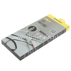 USB кабель для iPhone 5/6/6Plus/7/7Plus 8 pin 1.0 м AWEI CL-95 плоский (черный)