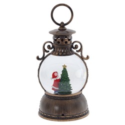 GAEM Изделие декоративное "Фонарь" (подсветка, муз, вьюга, 3хААА, н/п + USB), D 10 см, L11 W11 H24 см