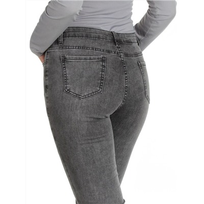 2352 DARK GRAY Джинсы женские AMG JEANS (95% хлопок, 5% эластан)