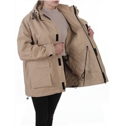 3097 BEIGE Куртка демисезонная женская (100 гр. холлофайбер)