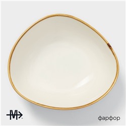 Салатник Magistro «Церера», 440 мл, 15.5×13.4 см, фарфор, голубой