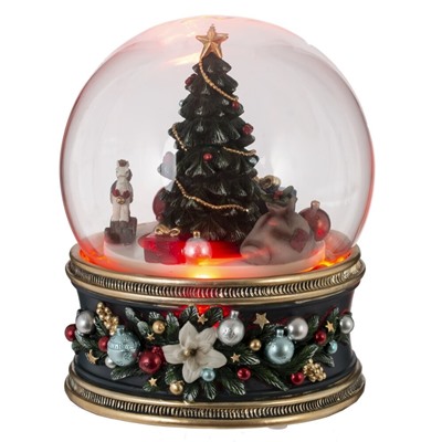 GAEM Фигурка декоративная "Рождество" в стекл шаре (муз, движ, ААх3,н/п), L11 W11 H14 см