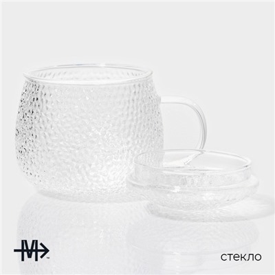 Кружка для заваривания Magistro «Сара» с крышкой, 360 мл, 12×9×10.1 см