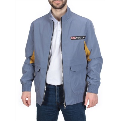 11133 GRAY/BLUE Ветровка мужская Bluoltre (100% полиэстер)
