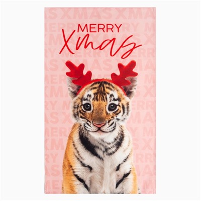 Новогодний подарочный набор кухонный Merry Xmas подставка, полотенце, формочка