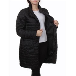 K-532 BLACK Куртка демисезонная стеганая женская (70 гр. холлофайбер)