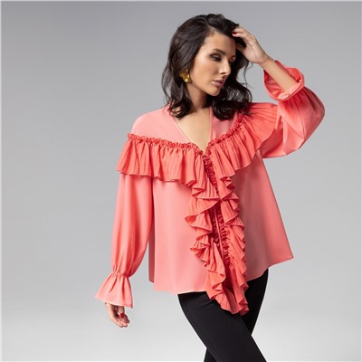 Блуза нарядная, Чистый Vogue (salmon)