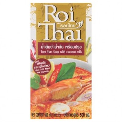Готовая основа для тайского супа Том Ям на кокосовом молоке Roi Thai 500 мл