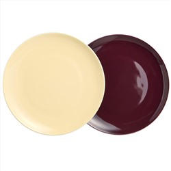 НАБОР ТАРЕЛОК ЗАКУСОЧНЫХ  LEFARD "TET-A-TET" 2 ШТ. 20,5 СМ (КОР=16НАБ.)