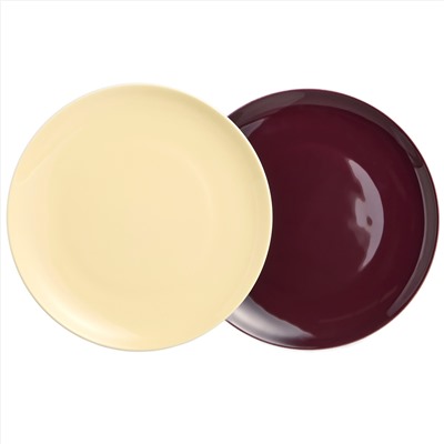 НАБОР ТАРЕЛОК ЗАКУСОЧНЫХ  LEFARD "TET-A-TET" 2 ШТ. 20,5 СМ (КОР=16НАБ.)