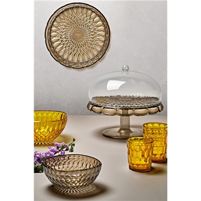 Блюдо для торта с крышкой Vanity, Ø30 см, коричневое