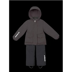 Комплект утеплённый для девочки NIKASTYLE 7м2225 Пудра серый