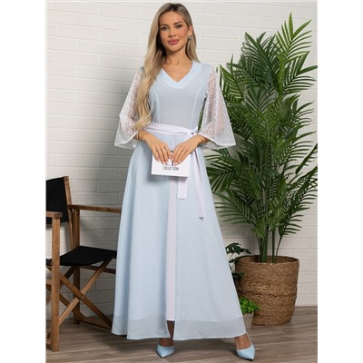 Платье Бьюти (голубое) П15560-18М