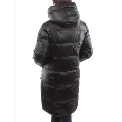 YR-956 BLACK Пальто зимнее женское АЛИСА (200 гр. холлофайбера)