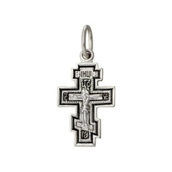 Крест из серебра литье частичное чернение