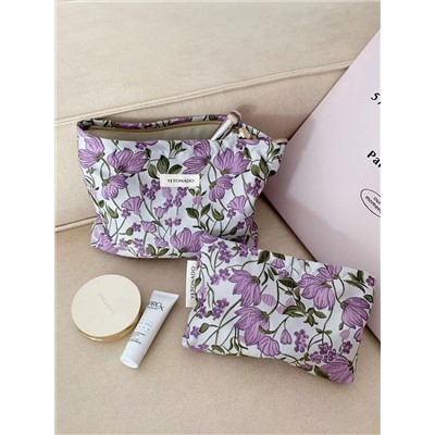 Capacious handheld cosmetic bag, small clutch bag to go out, travel bag, storage bag, liner, shopping bag