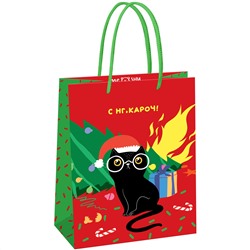 Пакет подарочный НГ 18*23*10см MESHU "NY vibe" MS_61577/12/Китай