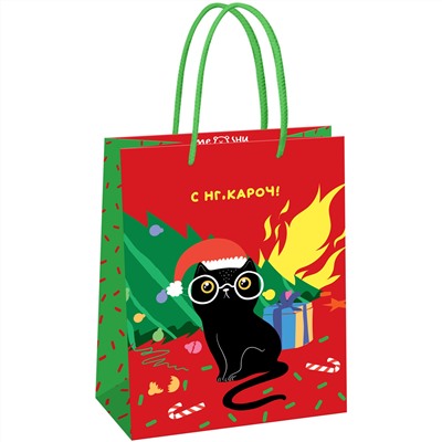 Пакет подарочный НГ 18*23*10см MESHU "NY vibe" MS_61577/12/Китай