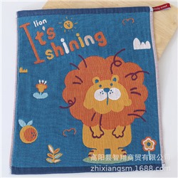 Cartoon breathable gauze scarf, 34*40cm