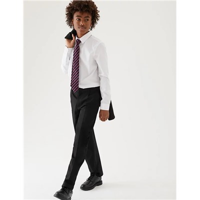 Boys' Regular Leg Plus Fit School Trousers (2-18 Yrs)