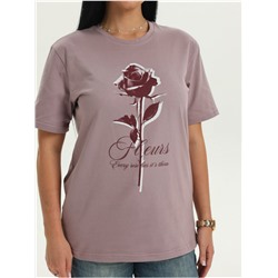 Футболка "Роза" пудра женская
